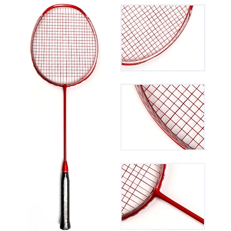 

5U Carbon Fiber Badminton Racket Raquette Professional Light Weight Rackets 22-30lbs Z Speed Force Padel