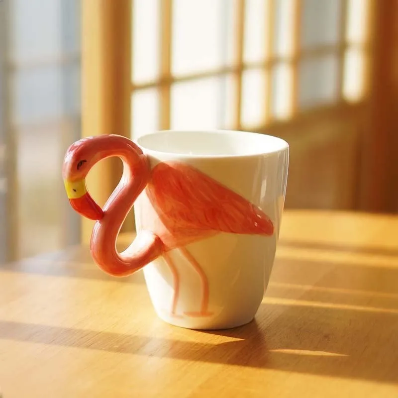 3D Flamingo Ceramic Coffee Mug Cute Breakfast Cup Mugs Coffee Milk Tea Water Cups Creative Drinkware Birthday Gifts For Girls
3D Flamingo Ceramic Coffee Mug Cute Breakfast Cup Mugs Coffee Milk Tea Water Cups Creative Drinkware Birthday Gifts For Girls