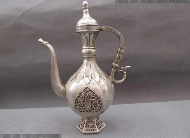 song voge gem S0172 Chinese Royal Palace White Copper Silver made Lucky Auspicious Flagon wine pot
song voge gem S0172 Chinese Royal Palace White Copper Silver made Lucky Auspicious Flagon wine pot