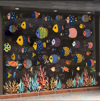 Cute Undersea World Animals Wall Decal DIY Aquatic creatures Fish Coral whale Wall Stickers Murals for Kids Rooms or Bathroom
Cute Undersea World Animals Wall Decal DIY Aquatic creatures Fish Coral whale Wall Stickers Murals for Kids Rooms or Bathroom