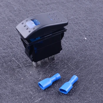 CITALL 7 Pin 12V 24V Car Marine Blue LED DPDT ON-OFF-ON Momentary Rocker Switch Self-locking Self-reset
CITALL 7 Pin 12V 24V Car Marine Blue LED DPDT ON-OFF-ON Momentary Rocker Switch Self-locking Self-reset