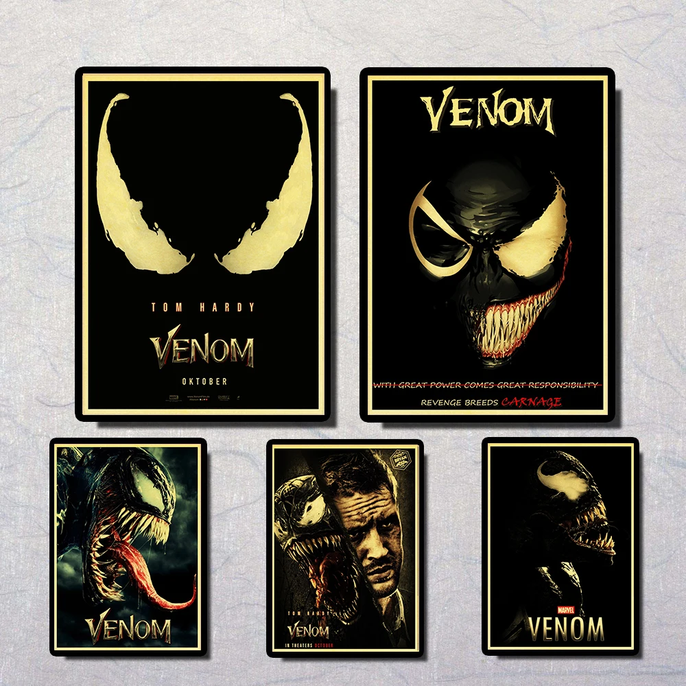 Venom Tom Hardy Michelle Williams Vintage Paper Poster Wall Painting Home Decoration 42X30 CM 30X21 CM
Venom Tom Hardy Michelle Williams Vintage Paper Poster Wall Painting Home Decoration 42X30 CM 30X21 CM
