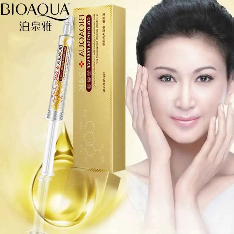 BIOAQUA Brand 24K Gold Foil Hyaluronic Acid Liquid Serum Deep Moisturizing Anti Aging Collagen Essence Whitening Skin Care 10ml
BIOAQUA Brand 24K Gold Foil Hyaluronic Acid Liquid Serum Deep Moisturizing Anti Aging Collagen Essence Whitening Skin Care 10ml