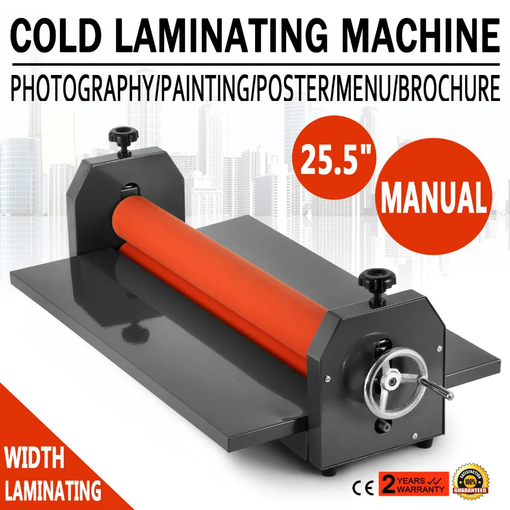 25.5" 650MM Manual Cold Roll Laminator 4 Roller System Vinyl Photo Film Mounting Laminating Machine
25.5" 650MM Manual Cold Roll Laminator 4 Roller System Vinyl Photo Film Mounting Laminating Machine