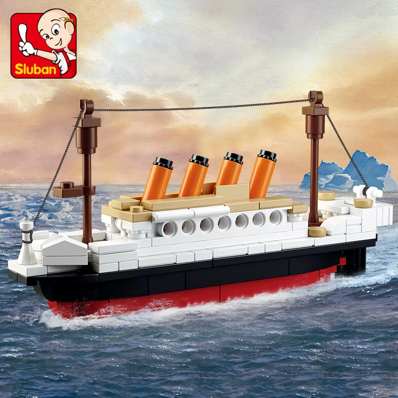 Sluban B0576 City RMS Titanic Ship Titanic Boat Model Building Blocks ENLIGHTEN Action Figure Toys for Children Compatible legoe
Sluban B0576 City RMS Titanic Ship Titanic Boat Model Building Blocks ENLIGHTEN Action Figure Toys for Children Compatible legoe