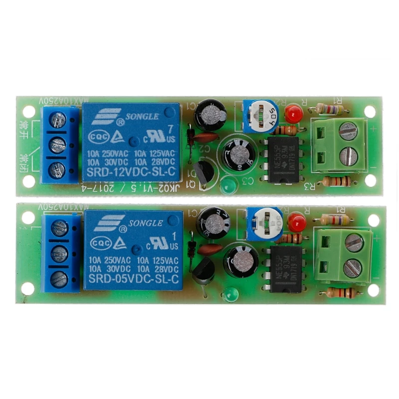 NE555 Relay DC 12V Timer Adjustable Delay Turn Off ON Switch Time Relay Module
NE555 Relay DC 12V Timer Adjustable Delay Turn Off ON Switch Time Relay Module