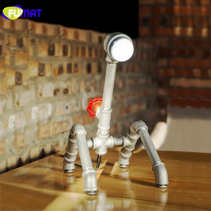 FUMAT American Country Art Deco Table Lamp Silver Water Pipe Table Lamp LED Study Desk Lamp for Bedside Bedroom Office Bar
FUMAT American Country Art Deco Table Lamp Silver Water Pipe Table Lamp LED Study Desk Lamp for Bedside Bedroom Office Bar
