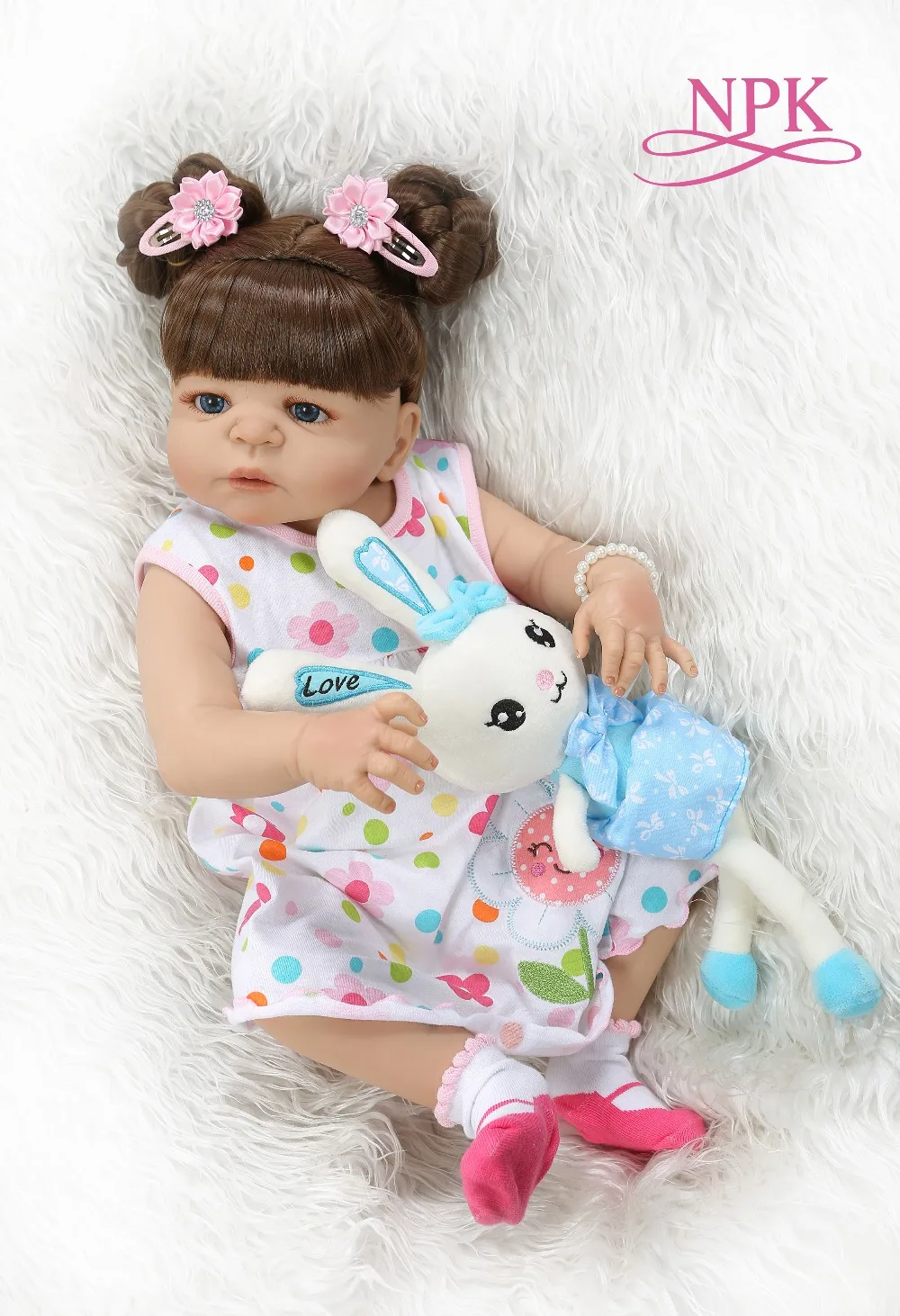 NPK 56CM baby girl in tan skin full body silicone Bath toy lol dolls bath toy bebe doll reborn baby
NPK 56CM baby girl in tan skin full body silicone Bath toy lol dolls bath toy bebe doll reborn baby