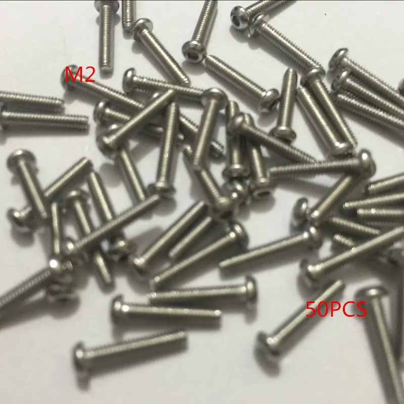 50pcs/Lot Metric Thread M2*3/4/5/6/8/10/12/16mm 304 Stainless Steel Button Head Hex Socket Cap Screws Bolts
50pcs/Lot Metric Thread M2*3/4/5/6/8/10/12/16mm 304 Stainless Steel Button Head Hex Socket Cap Screws Bolts
