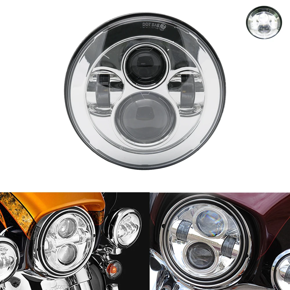 7 Daymaker LED Headlight 7 inch Led Headlamp for Harley Tour Street Glide Motorcycle Headlamp Motorbike Driving Light (4)