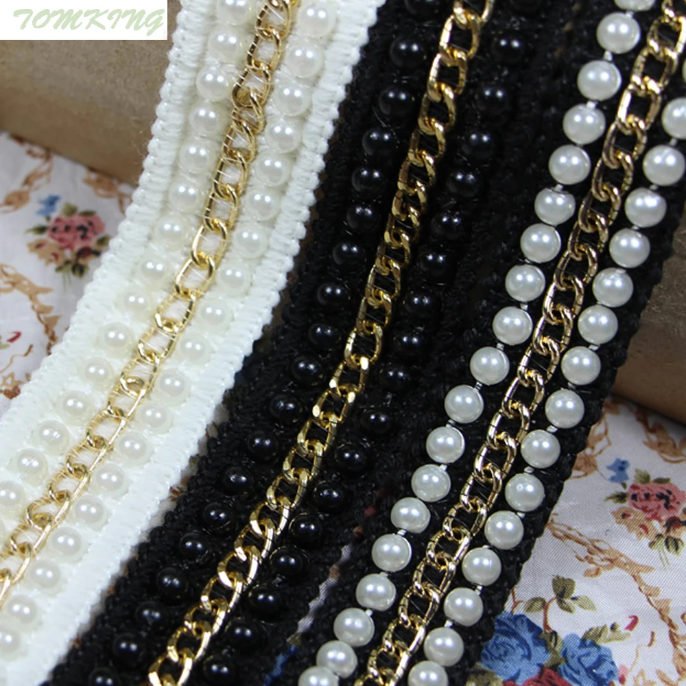 New fashion 25mm 1yd gold lace trim metal chain laciness diy clothes decoration accessories collar bordered beaded lace fabric
New fashion 25mm 1yd gold lace trim metal chain laciness diy clothes decoration accessories collar bordered beaded lace fabric