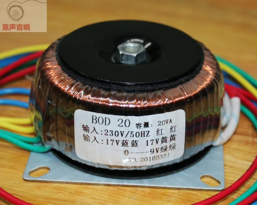 17V+17V 9V 220V input copper custom toroidal transformer 20VA for preamplifier
17V+17V 9V 220V input copper custom toroidal transformer 20VA for preamplifier
