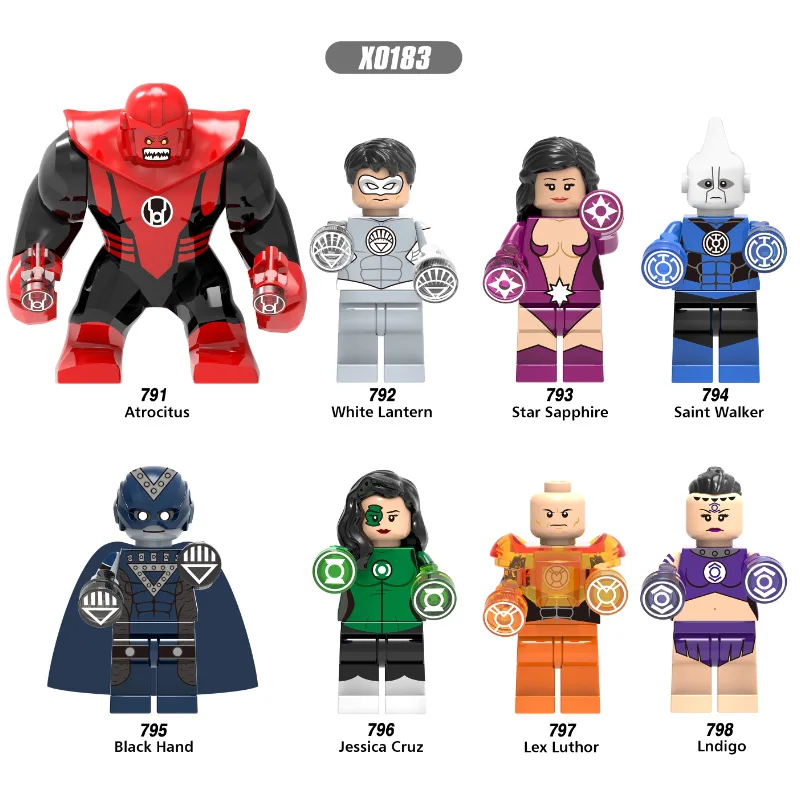 Single Building Blocks Super Heroes Atrocitus Star Sapphire Saint Walker Black Hand Lndigo Lex Luthor Model Toys for children
Single Building Blocks Super Heroes Atrocitus Star Sapphire Saint Walker Black Hand Lndigo Lex Luthor Model Toys for children