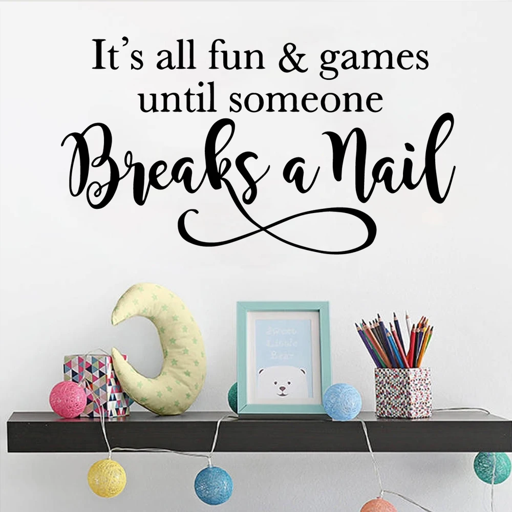 Romantic nail game Wall Art Decal Wall Stickers Pvc Material Decor Living Room Bedroom Removable Sticker Mural muursticker
Romantic nail game Wall Art Decal Wall Stickers Pvc Material Decor Living Room Bedroom Removable Sticker Mural muursticker