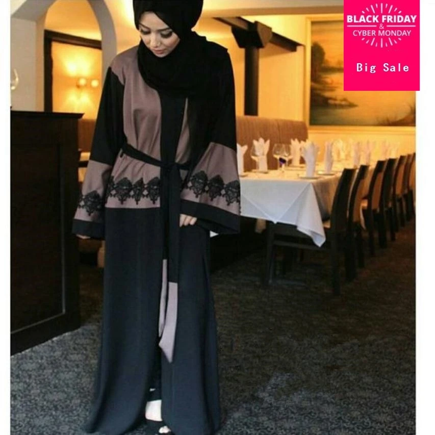 Single breasted lace ruffles stitching abaya Robe Musulmane Turkish Abaya Muslim Dress Cardigan Robes Arab Worship Service Wj459
Single breasted lace ruffles stitching abaya Robe Musulmane Turkish Abaya Muslim Dress Cardigan Robes Arab Worship Service Wj459
