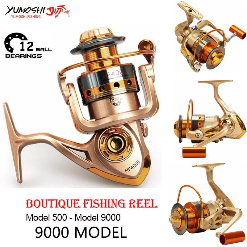 Yumoshi 12BB 5.2:1 Metal Spinning Fishing Reel Carp Spinning Body Carp Feeder Fishing Reels (8000)
Yumoshi 12BB 5.2:1 Metal Spinning Fishing Reel Carp Spinning Body Carp Feeder Fishing Reels (8000)