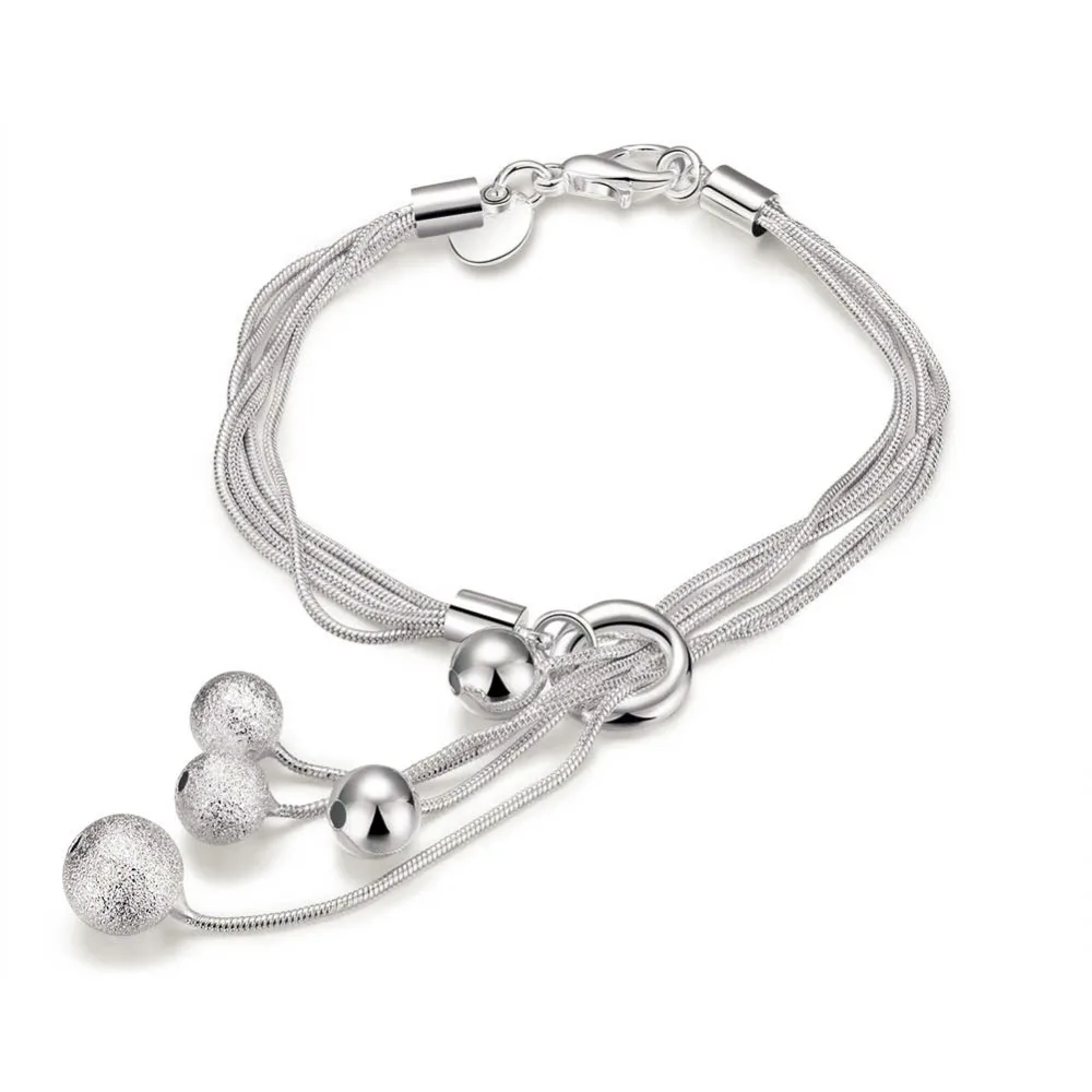 2016 New Arrival Silver Plated Charm Bracelet,925 silver Wedding Jewelry,European Gloss beads Pendant Bracelets Chains Bangle
2016 New Arrival Silver Plated Charm Bracelet,925 silver Wedding Jewelry,European Gloss beads Pendant Bracelets Chains Bangle