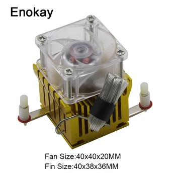 Enokay 1 Set Golden DIY NorthBridge Heatsink Chipest Cooler Radiator 40x38x36mm with 40mm x 20mm Cooling Fan 4020
Enokay 1 Set Golden DIY NorthBridge Heatsink Chipest Cooler Radiator 40x38x36mm with 40mm x 20mm Cooling Fan 4020