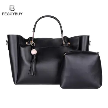 2pcs/set Pure Color Shoulder Handbags Women Tassel Crossbody Top-handle Bag Messenger Bags Crossbody Wallet Bolsas Mujer
2pcs/set Pure Color Shoulder Handbags Women Tassel Crossbody Top-handle Bag Messenger Bags Crossbody Wallet Bolsas Mujer