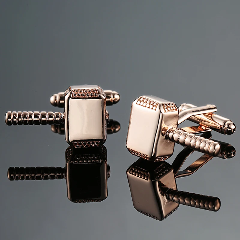 DY The new high-quality screw rose gold thunder hammer of the gods Cufflinks fashion Men's French shirt Cufflinks free shipping
DY The new high-quality screw rose gold thunder hammer of the gods Cufflinks fashion Men's French shirt Cufflinks free shipping