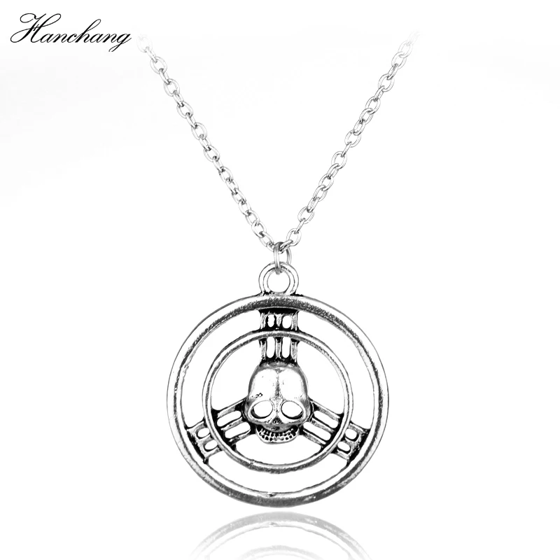 HANCHANG Hot Game MAD MAX Fury Road Rockatansky Steering Wheel Skull PENDANT Necklace IMMORTAN JOE WORSHIP Jewelry Gift For Men
HANCHANG Hot Game MAD MAX Fury Road Rockatansky Steering Wheel Skull PENDANT Necklace IMMORTAN JOE WORSHIP Jewelry Gift For Men