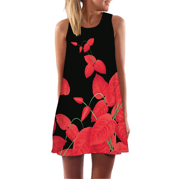 European Station 2018 New Retro Digital Printed Round-collar Dresses in Europe and America
European Station 2018 New Retro Digital Printed Round-collar Dresses in Europe and America