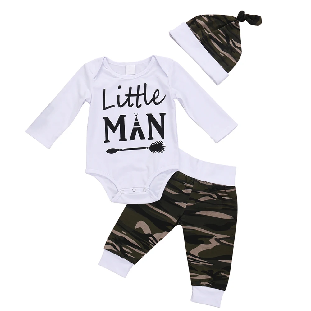 Spring Autumn Newborn Baby Boy Clothes Long Sleeve Cotton Romper Tops +Pants+Hat 3PCS Outfit Toddler Kids Clothing Set
Spring Autumn Newborn Baby Boy Clothes Long Sleeve Cotton Romper Tops +Pants+Hat 3PCS Outfit Toddler Kids Clothing Set
