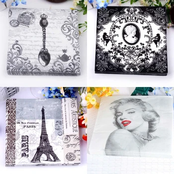 HAOCHU 20pcs Classic Black Paper Napkins Decoration Hotel Serviette Tissue Wedding Party Dish Cup Mat Decoupage Knife Tableware
HAOCHU 20pcs Classic Black Paper Napkins Decoration Hotel Serviette Tissue Wedding Party Dish Cup Mat Decoupage Knife Tableware