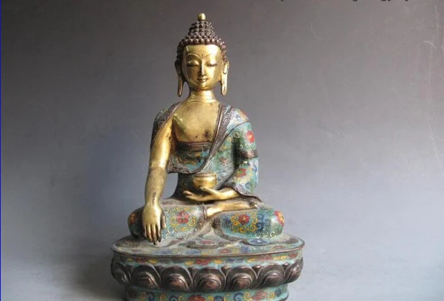 USPS to USA S0496 Tibet Buddhism 100% Pure Bronze 24K Gold Gild cloisonne Sakyamuni Buddha Statue (B0328)
USPS to USA S0496 Tibet Buddhism 100% Pure Bronze 24K Gold Gild cloisonne Sakyamuni Buddha Statue (B0328)