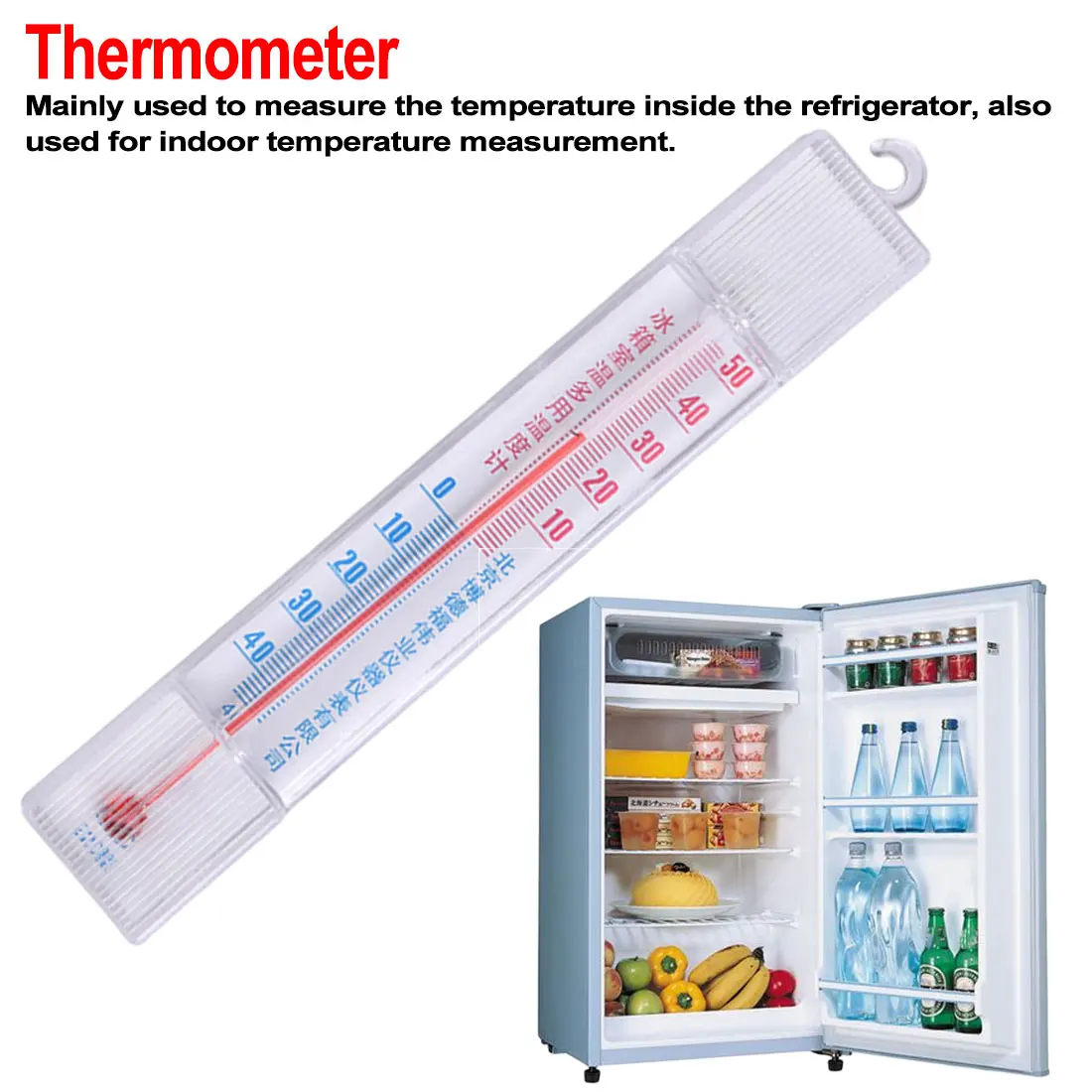 Indoor Household Fridge Dial Thermometer Freezer Refrigerator with Hook ABS Mini Temperature Meter temp measurement tool
Indoor Household Fridge Dial Thermometer Freezer Refrigerator with Hook ABS Mini Temperature Meter temp measurement tool