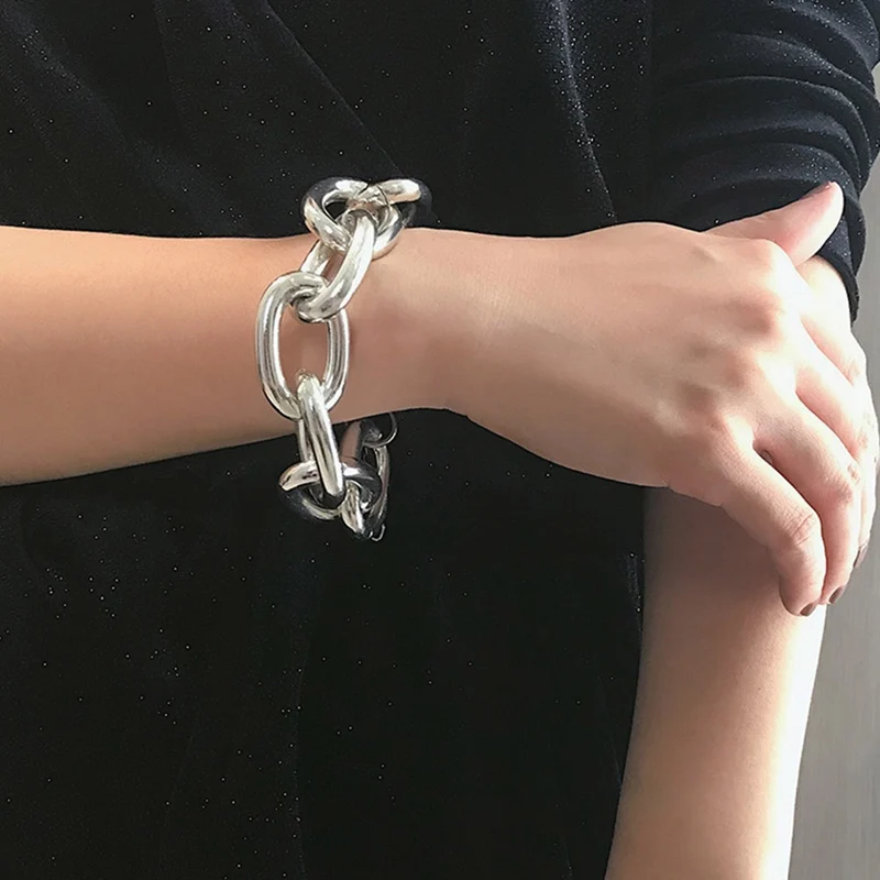 Punk Exaggerated Thick Chain Bracelet Bangle Jewelry Women Fashion Hippie Charms Hand Cuff Female Accessories Gifts
Punk Exaggerated Thick Chain Bracelet Bangle Jewelry Women Fashion Hippie Charms Hand Cuff Female Accessories Gifts