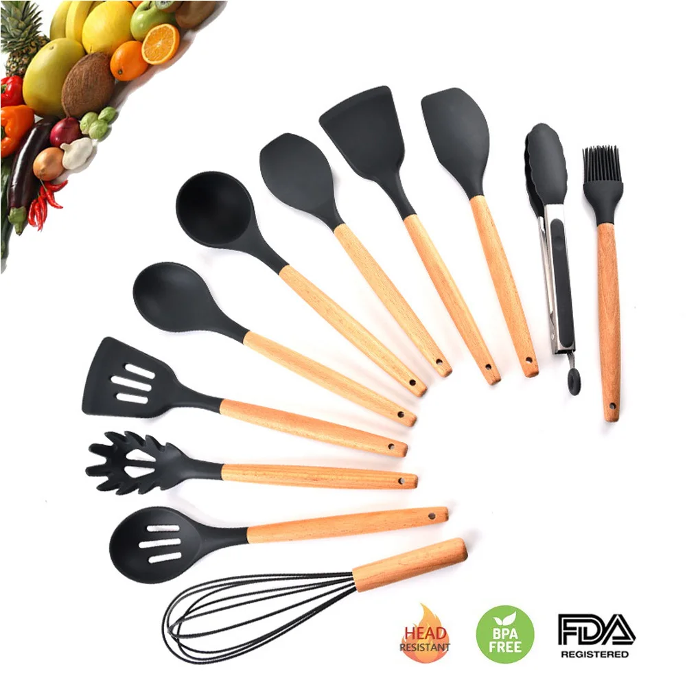 Meijuner Kitchenware Silicone Heat Resistant Non-stick Cooking Baking Tool Spoon Utensils Dinnerware Set Accessories Supplies
Meijuner Kitchenware Silicone Heat Resistant Non-stick Cooking Baking Tool Spoon Utensils Dinnerware Set Accessories Supplies