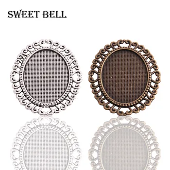 6pcs/lot Vintage Oval Cameo Filigree Cabochon Pendant Settings 48*57mm(Fit 30*40mm) two color Oval Pendant Blank Tray 6D1063
6pcs/lot Vintage Oval Cameo Filigree Cabochon Pendant Settings 48*57mm(Fit 30*40mm) two color Oval Pendant Blank Tray 6D1063