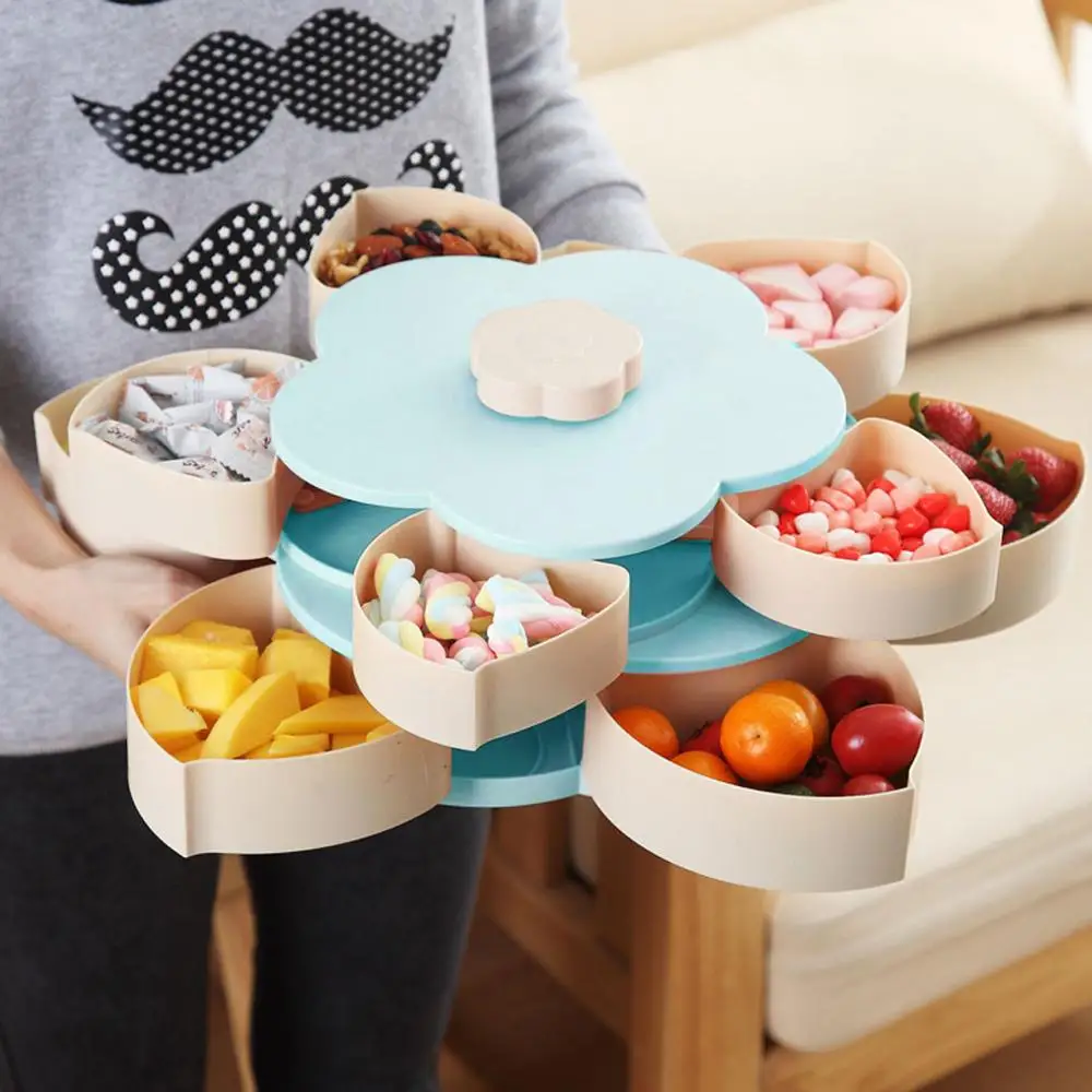 Double-layer Rotating Fruit Bowl Petal Shape Snack Storage Tray Home Living Room
Double-layer Rotating Fruit Bowl Petal Shape Snack Storage Tray Home Living Room