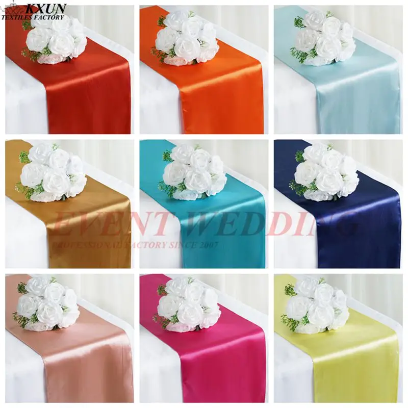 30x275cm Satin Table Runner For Hotel Table Decoration Wedding Party Reception Table Runners Tablecloth
30x275cm Satin Table Runner For Hotel Table Decoration Wedding Party Reception Table Runners Tablecloth