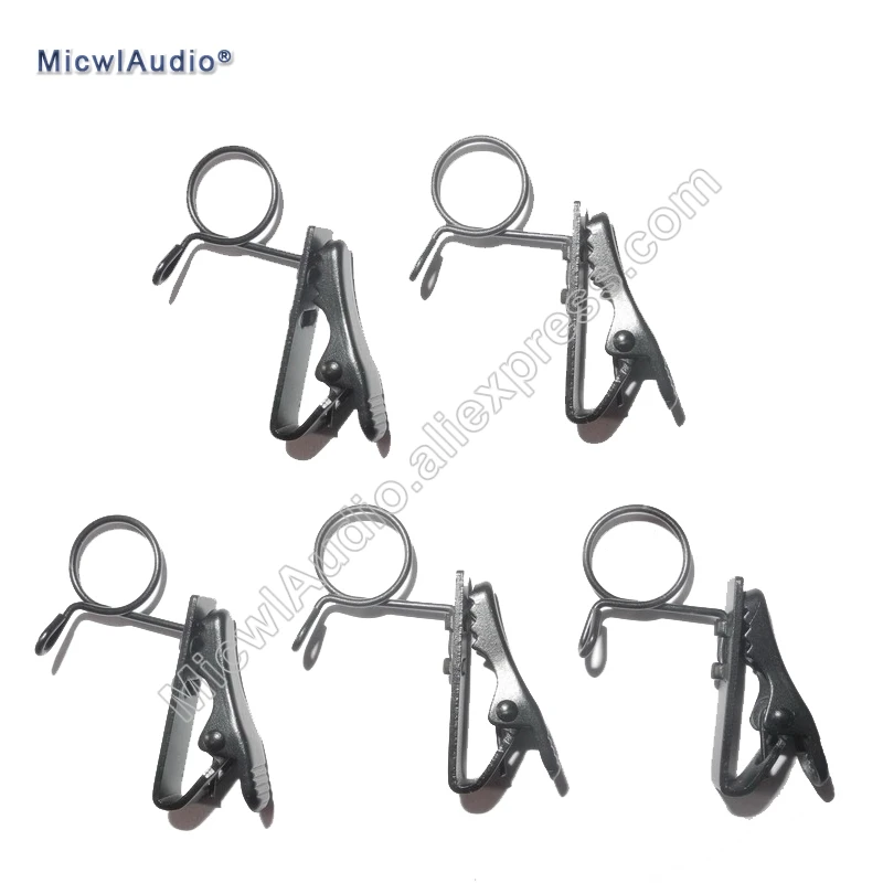 Spare Replaceable Metal clip Mic clips for Audio Technica (9-11mm) Lavalier Lapel Microphones 5pcs
Spare Replaceable Metal clip Mic clips for Audio Technica (9-11mm) Lavalier Lapel Microphones 5pcs