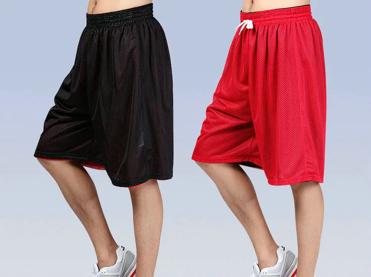 Men's Casual Reversible Basketball Shorts for Athletic Wear16