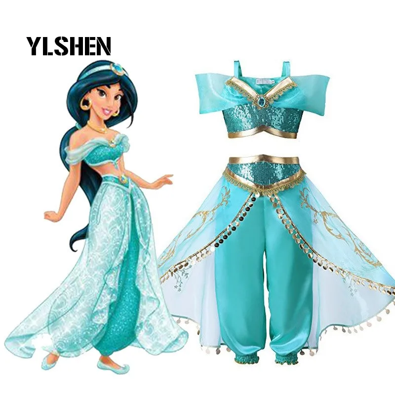 Aladdin Lamp Princess Jasmine Costumes Cosplay For Children Halloween Party Belly Dance Dress Girls Indian Princess Costume
Aladdin Lamp Princess Jasmine Costumes Cosplay For Children Halloween Party Belly Dance Dress Girls Indian Princess Costume