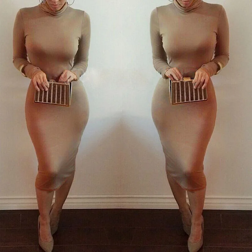 Office Work Autumn Winter Bottoming Dress Women Cotton Long Sleeve High Neck Dresses Sheath Bodycon Pencil Dress White Vestidos
Office Work Autumn Winter Bottoming Dress Women Cotton Long Sleeve High Neck Dresses Sheath Bodycon Pencil Dress White Vestidos