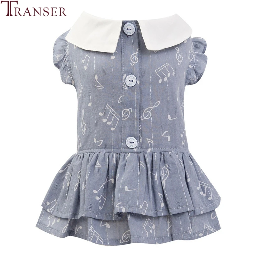 Casual Melody Printing Single Breasted Dog Dress Turn Down Collar Ruffle Dog Skirts Teddy Clothes Summer Pet Apparel 90408
Casual Melody Printing Single Breasted Dog Dress Turn Down Collar Ruffle Dog Skirts Teddy Clothes Summer Pet Apparel 90408