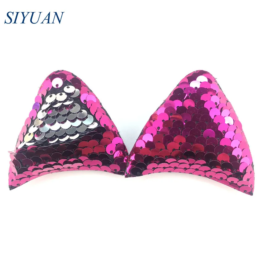 50pcs/lot 2.4'' Cute Reversible Embroidery Sequin Cat Ear Glitter Hair Bow Headdress DIY Applique Hair Accessories TH289
50pcs/lot 2.4'' Cute Reversible Embroidery Sequin Cat Ear Glitter Hair Bow Headdress DIY Applique Hair Accessories TH289