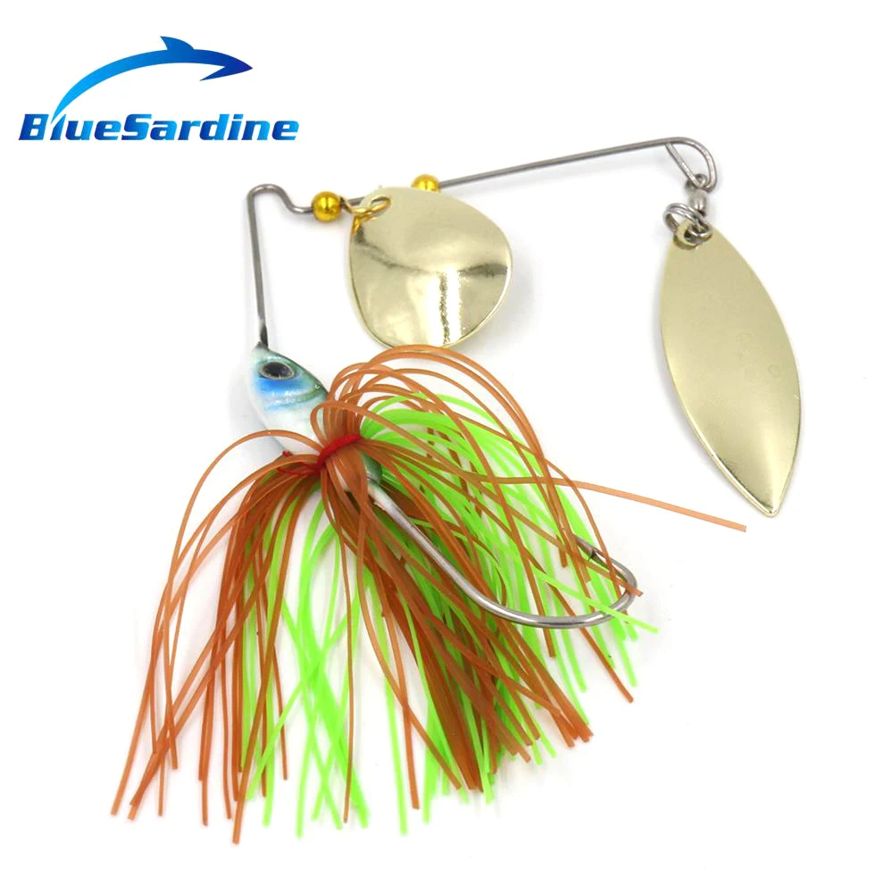 4PCS 18G Buzzbait Spinner Bait Hard Fishing Lures Metal Spinnerbait Bass Fishing Tackle