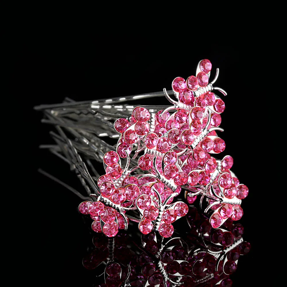 HOOH 20Pcs Crystal Rhinestone Butterfly Hair Pin Clips Women Wedding Bridal Hair Jewelry Accessories Drop Shipping Wholesale
HOOH 20Pcs Crystal Rhinestone Butterfly Hair Pin Clips Women Wedding Bridal Hair Jewelry Accessories Drop Shipping Wholesale