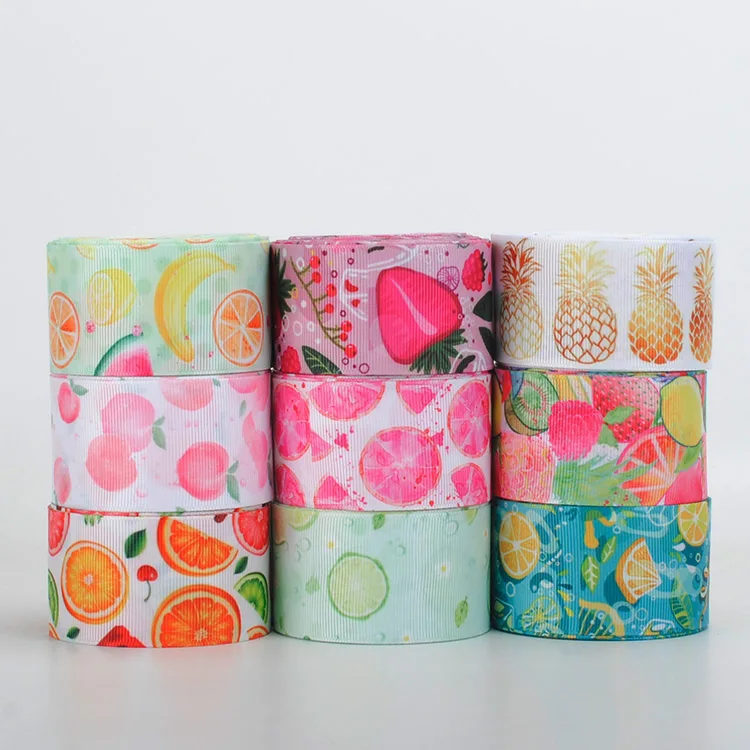10 yards 1/2 " 38mm cute fruit pattern printed grosgrain ribbon party decoration ribbon Free shipping
10 yards 1/2 " 38mm cute fruit pattern printed grosgrain ribbon party decoration ribbon Free shipping