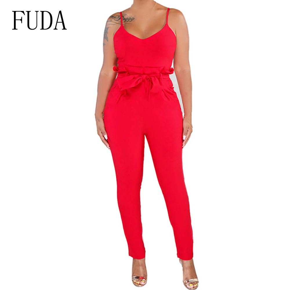 FUDA Spaghetti Strap Sexy Sleeveless Summer Bodysuit Casual Bodycon Backless Lace Up Rompers Womens Jumpsuit Party Overalls
FUDA Spaghetti Strap Sexy Sleeveless Summer Bodysuit Casual Bodycon Backless Lace Up Rompers Womens Jumpsuit Party Overalls
