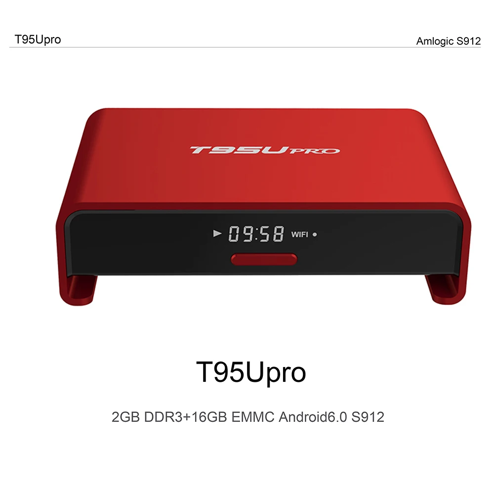 T95U pro Amlogic S912 Smart TV Box Android 6.0 2GB 16GB Octa Core TV BOX 2.4GHz Wifi 1000M Bluetooth Set Top box Media Player 11