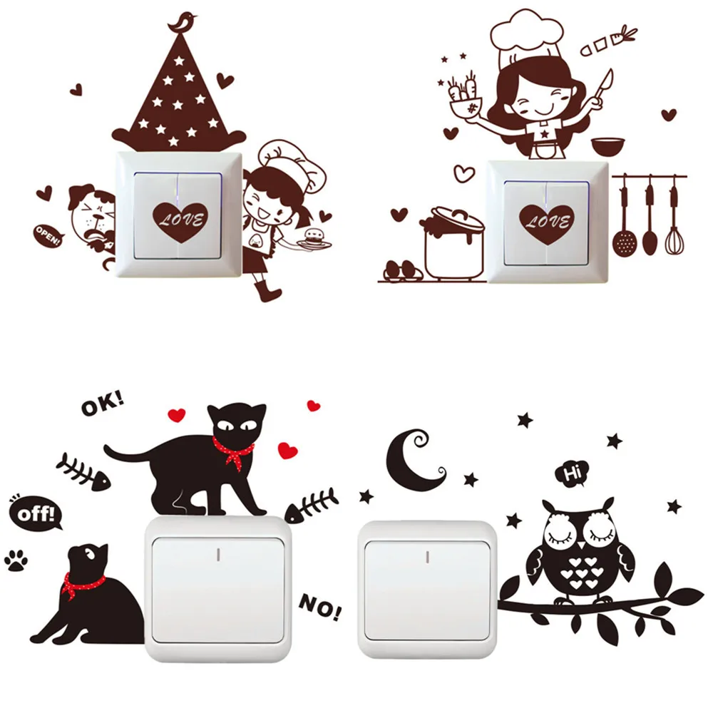 2020 Lovely Cat Light Switch Phone Wall Stickers For Kids Rooms Diy Home Decoration Cartoon Animals Wall Decals Pvc Mural Art
2020 Lovely Cat Light Switch Phone Wall Stickers For Kids Rooms Diy Home Decoration Cartoon Animals Wall Decals Pvc Mural Art