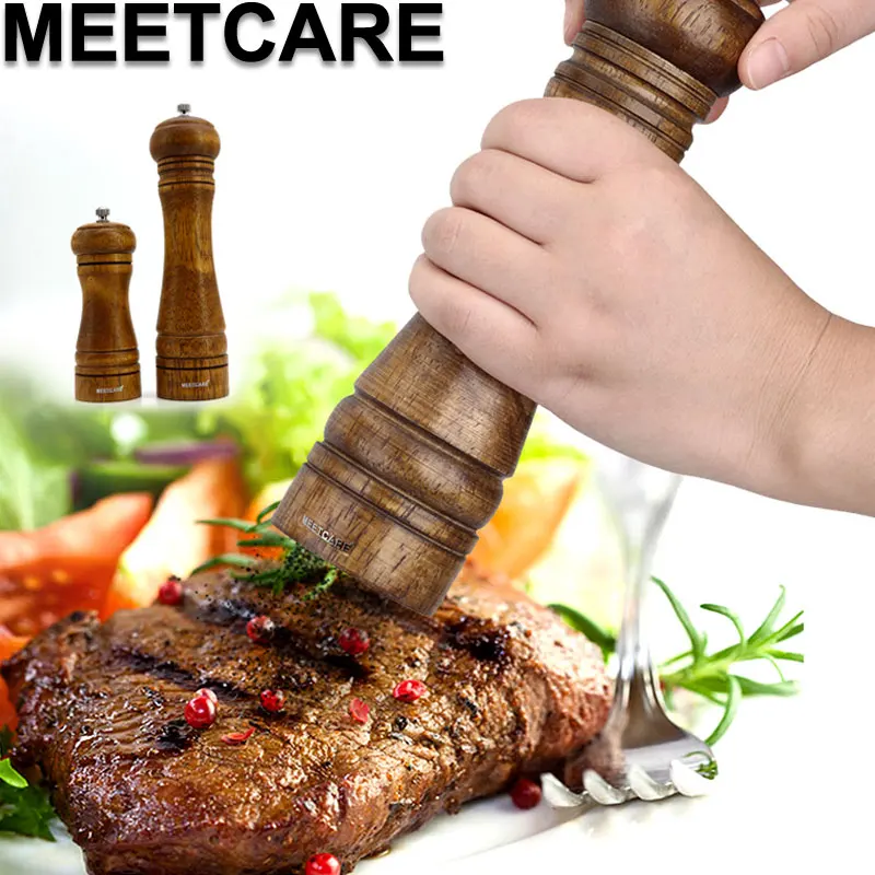 High Quality Pepper Mill Food Safety Nature Oak Wood Ceramic Core Salt Grinder Manual Spice Mills Hand Movement Kitchen Tools
High Quality Pepper Mill Food Safety Nature Oak Wood Ceramic Core Salt Grinder Manual Spice Mills Hand Movement Kitchen Tools