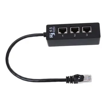 1 to3 Socket LAN Ethernet Network RJ45 Plug Splitter Extender Adapter Connector 
1 to3 Socket LAN Ethernet Network RJ45 Plug Splitter Extender Adapter Connector