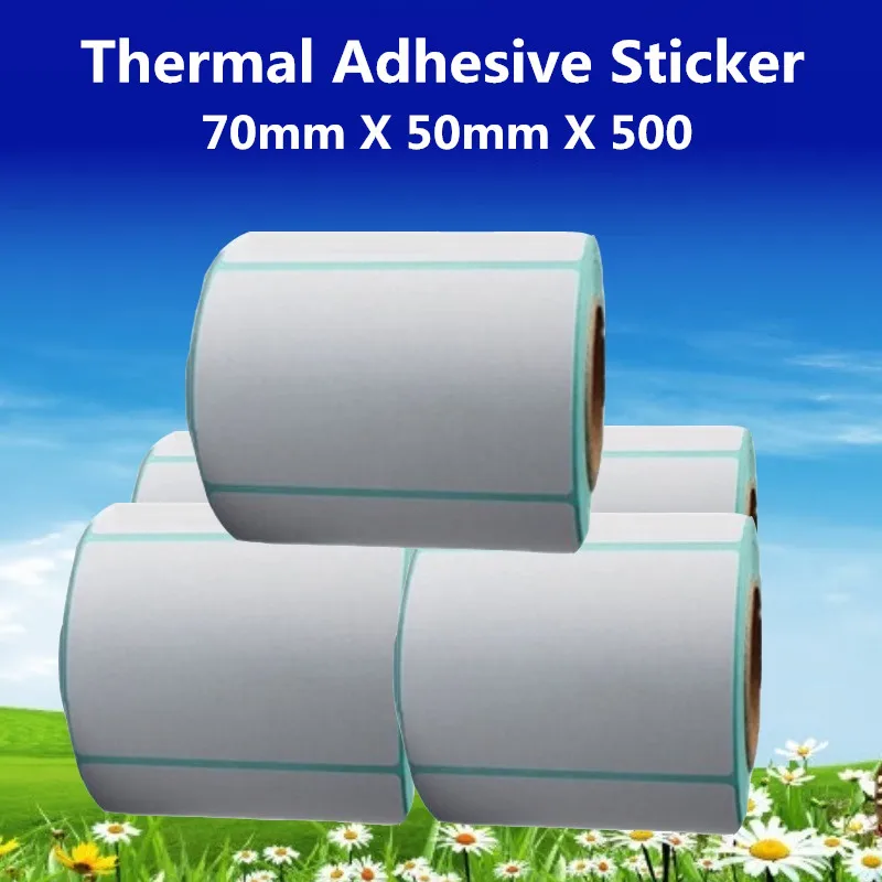 70*50*500pcs per roll Thermal Label Adhesive Stickers 70mm X 50mm Thermal Sensitive Adhesive Sticker Barcode Printer Labels
70*50*500pcs per roll Thermal Label Adhesive Stickers 70mm X 50mm Thermal Sensitive Adhesive Sticker Barcode Printer Labels